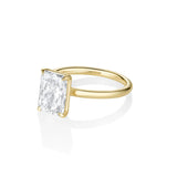 3.03ct Lab-Created Diamond Radiant Francesca Ring side view