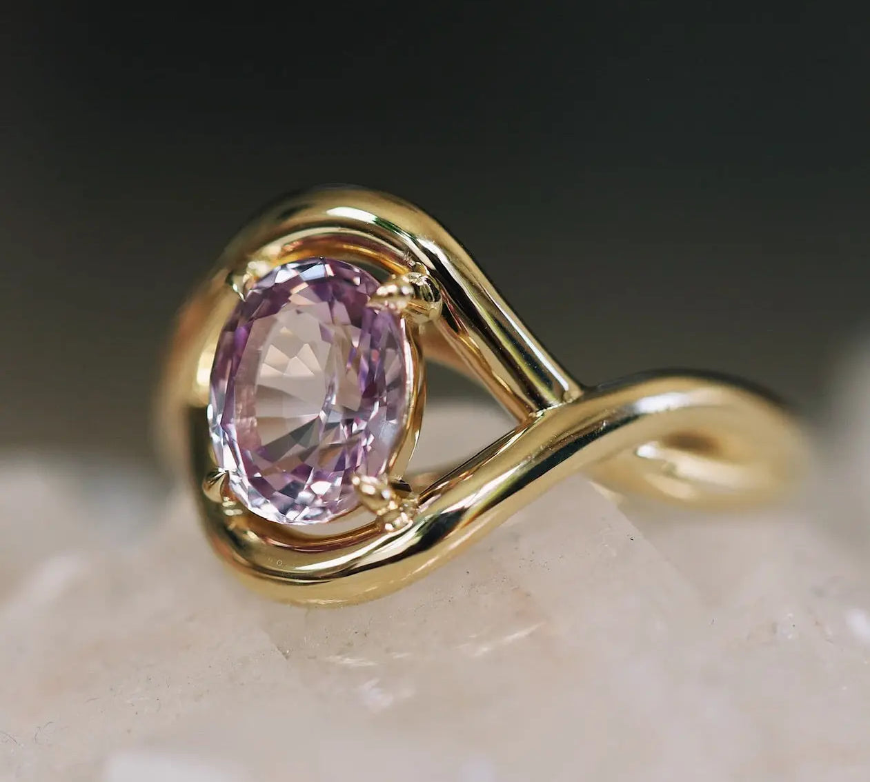3.06ct Pink Sapphire Marrow x Sammi Florence Ring flat lay