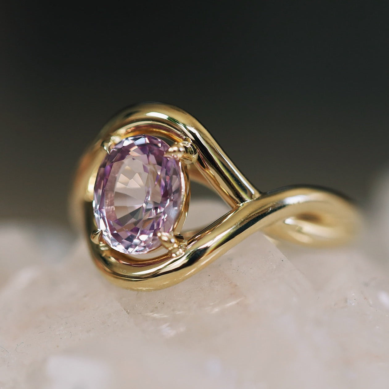 3.06ct Pink Sapphire Marrow x Sammi Florence Ring flat lay