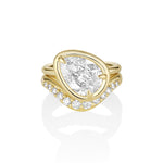 3.10ct Old Cut Pear Paloma and Estelle