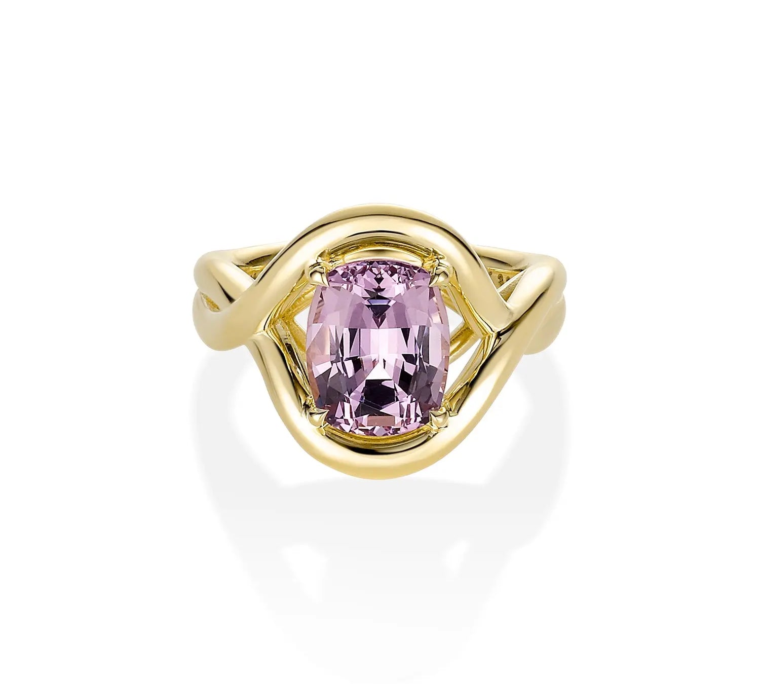 3.35ct Violet Spinel Florence Ring [Yellow gold]