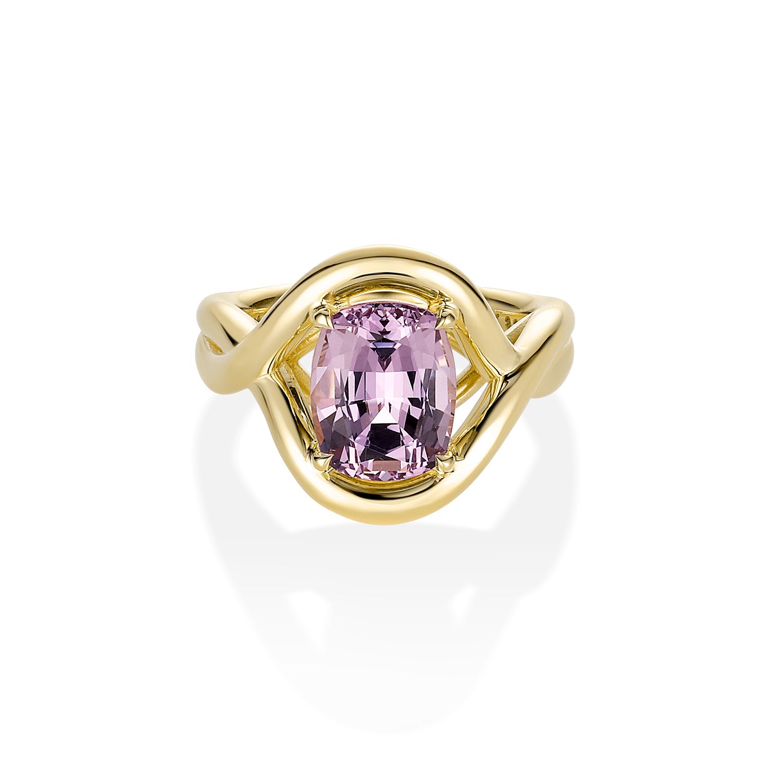 3.35ct Violet Spinel Florence Ring [Yellow gold]