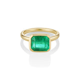 3.45ct Emerald East-West Ring Marrow Fine