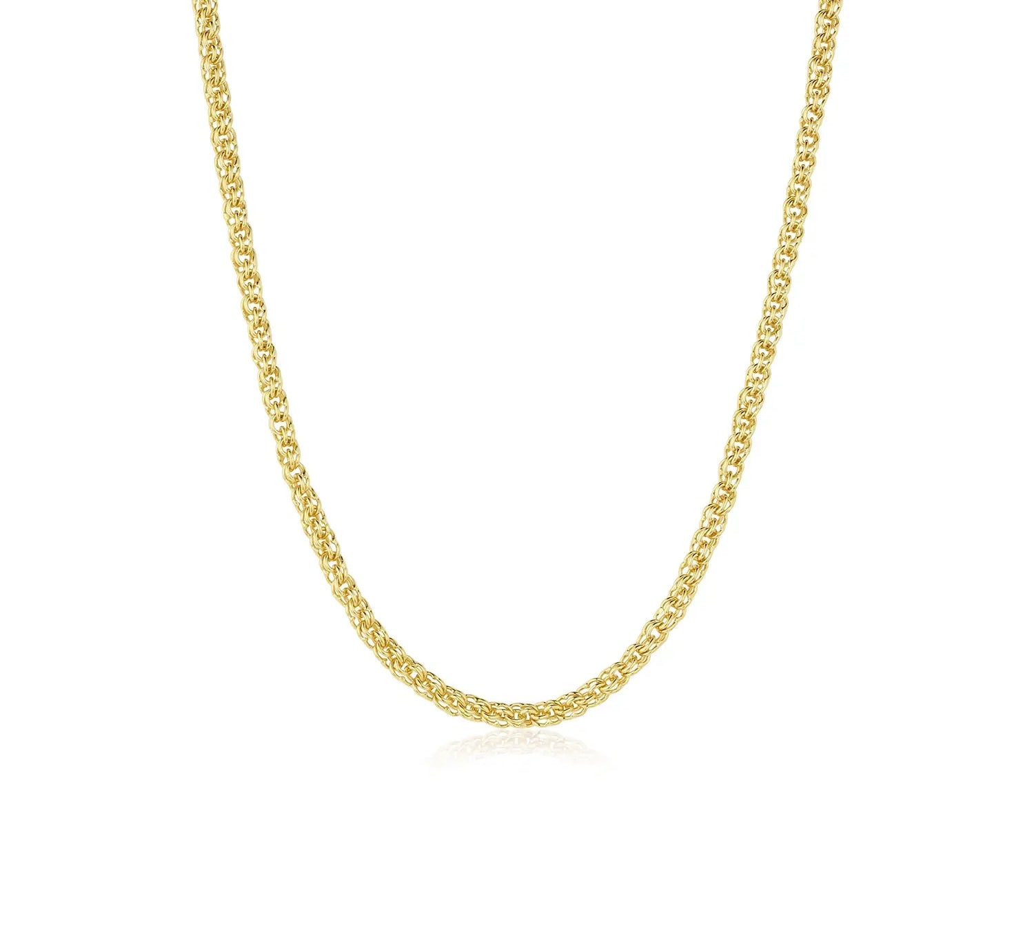 3.5mm Double Link Chain [Yellow Gold]