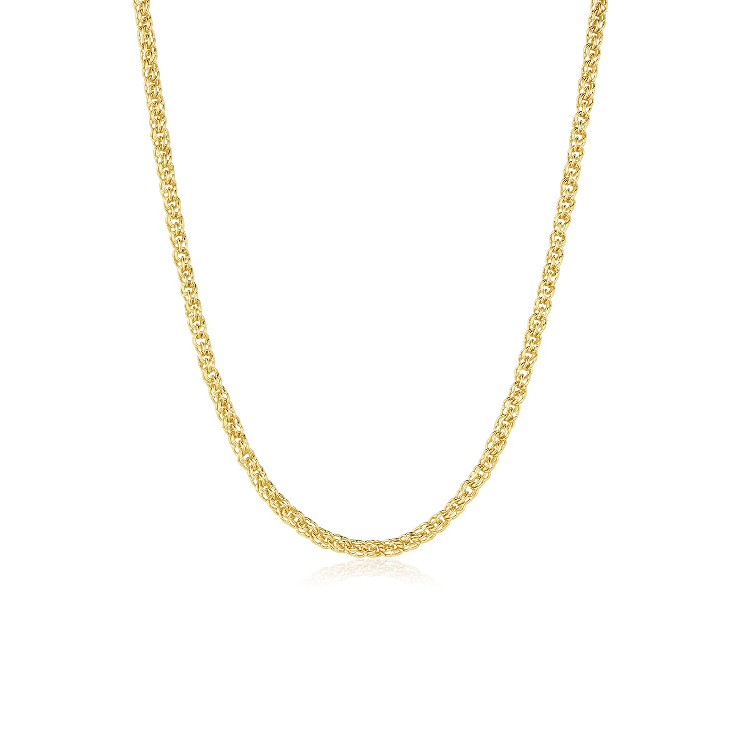 3.5mm Double Link Chain [Yellow Gold]