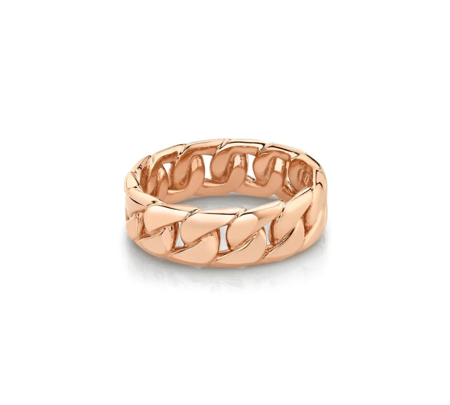 Marrow Fine Jewelry Cuban Chain Ring [Rose Gold]