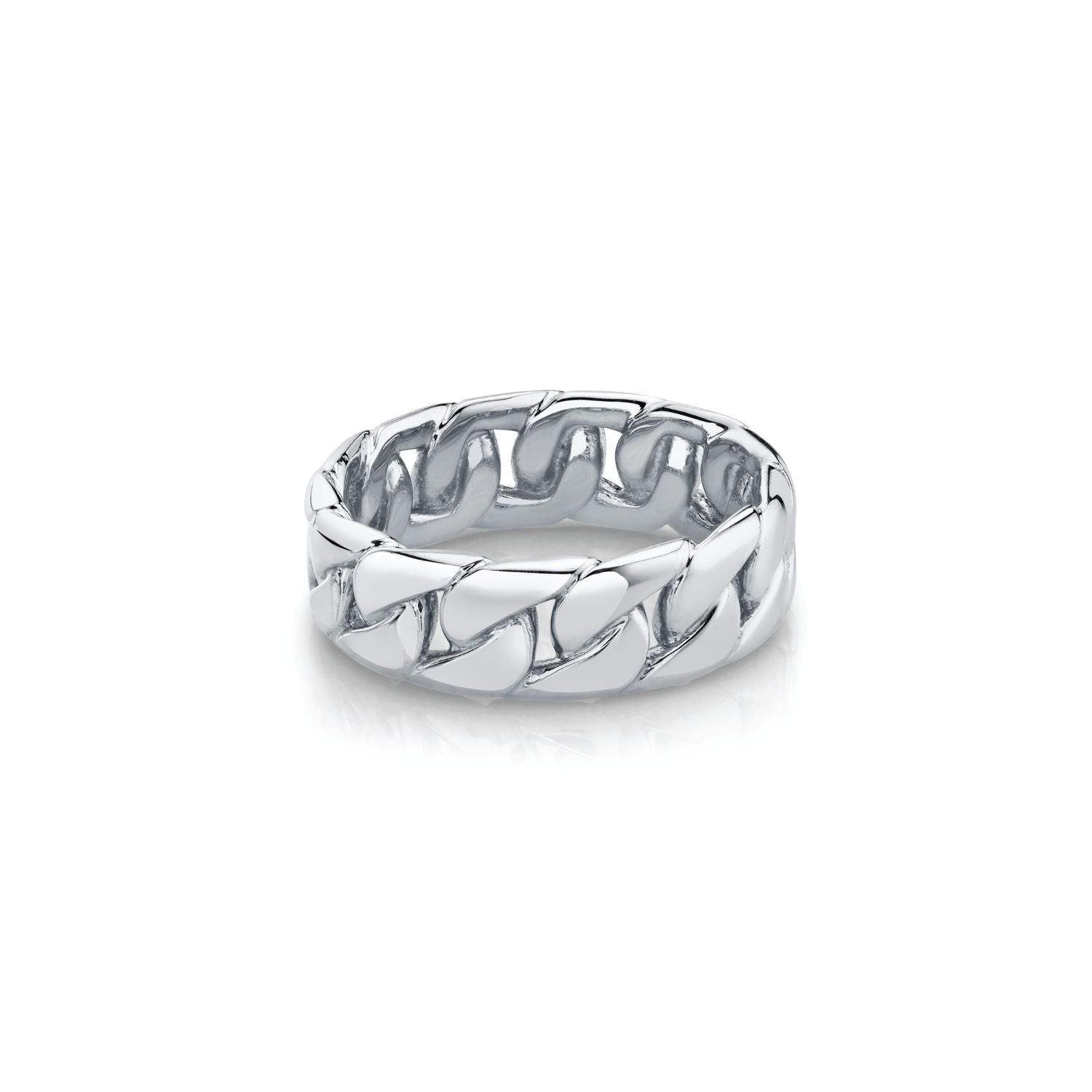 Marrow Fine Jewelry Cuban Chain Ring [White Gold]