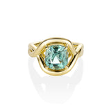 4.13ct Green Tourmaline Marrow x Sammi Florence Ring [Yellow gold]