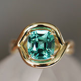 4.13ct Green Tourmaline Marrow x Sammi Florence Ring flat lay