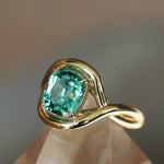 4.13ct Green Tourmaline Marrow x Sammi Florence Ring flat lay