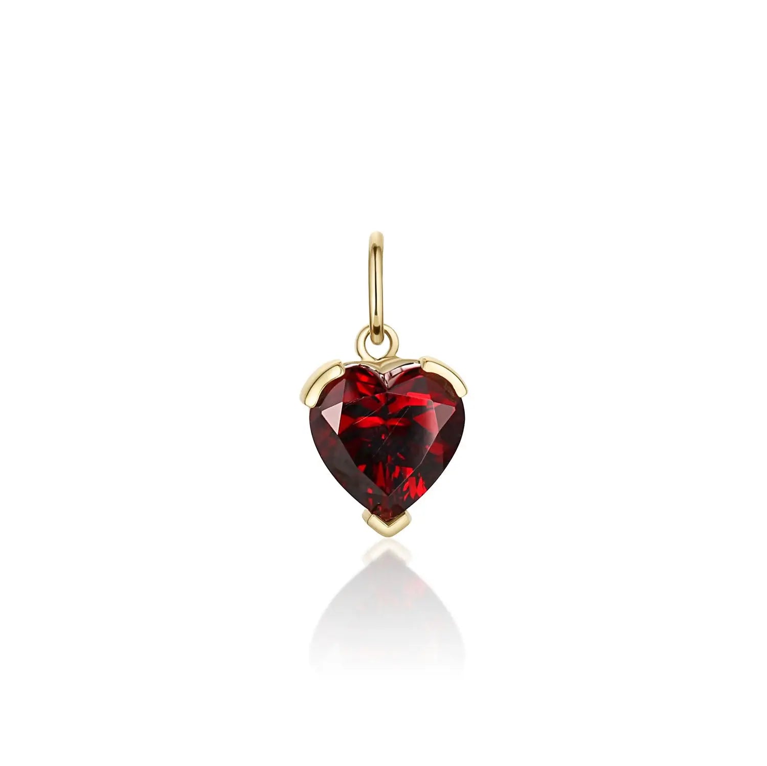 4.51ct Rhodolite Heart Charm 