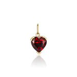 4.51ct Rhodolite Heart Charm 