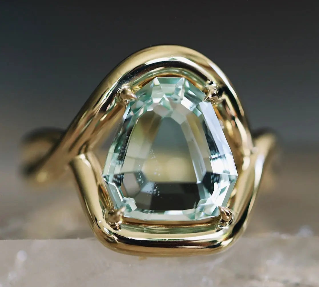 4.81ct Snakehead Green Beryl Marrow x Sammi Florence Ring