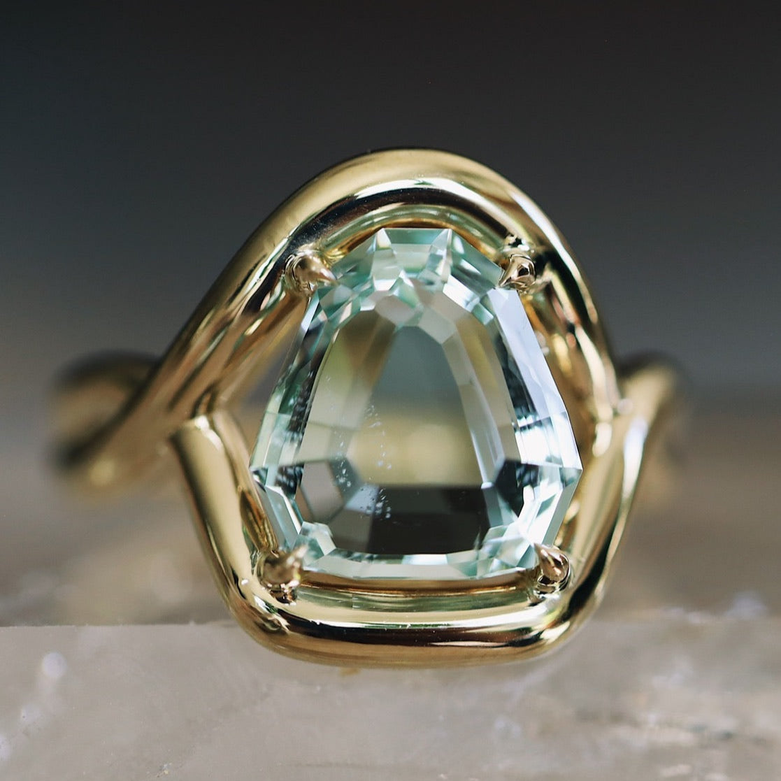 4.81ct Snakehead Green Beryl Marrow x Sammi Florence Ring