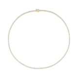 Margaret Tennis Necklace clasped [Yellow Gold]