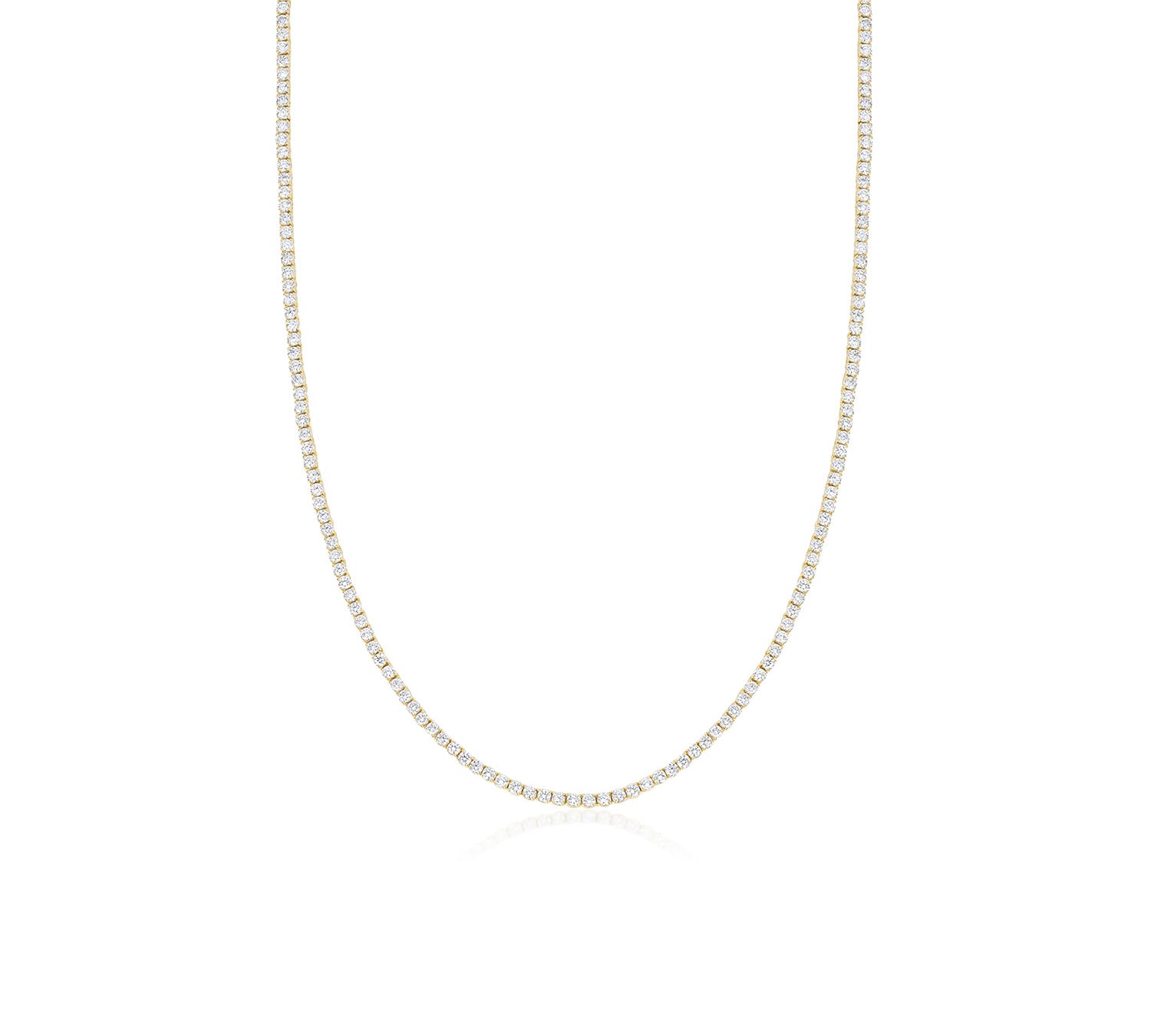 Margaret Tennis Necklace [Yellow Gold]