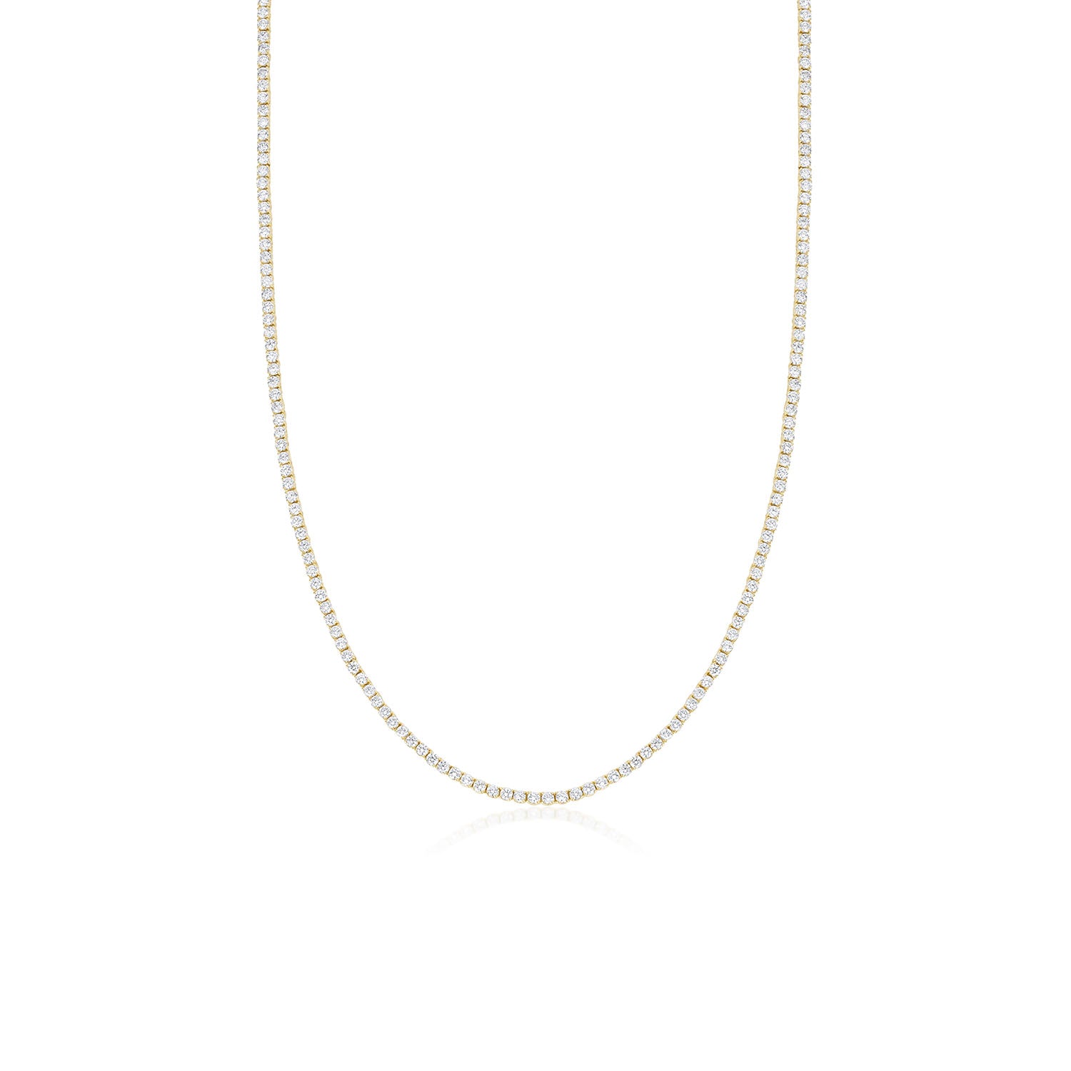 Margaret Tennis Necklace [Yellow Gold]