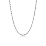 4mm Light Rope Chain [White Gold]