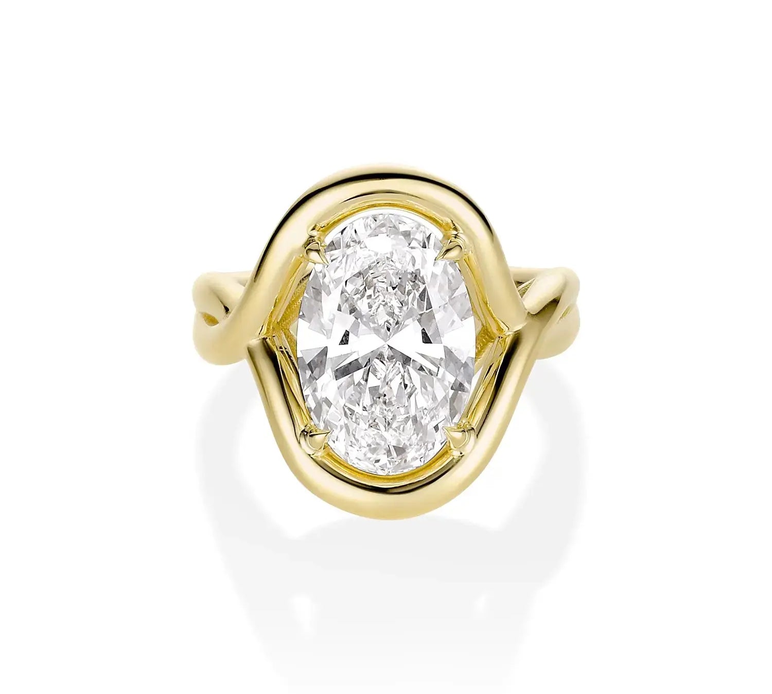 5.01ct Lab Diamond Oval Florence Ring [yellow gold]