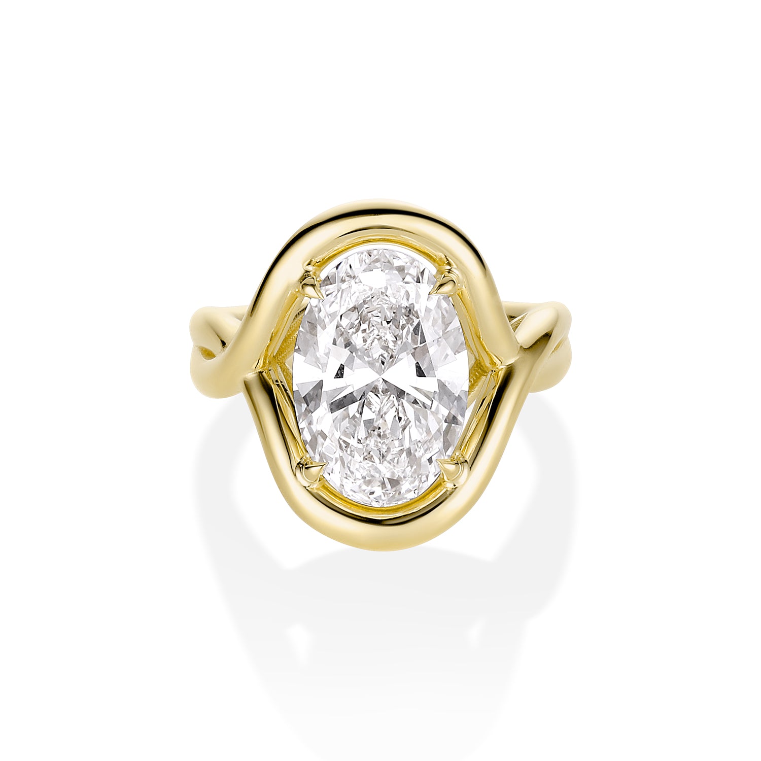 5.01ct Lab Diamond Oval Florence Ring [yellow gold]