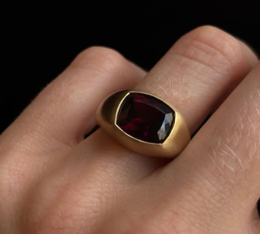 5.06ct Garnet Pinky Bombe - Marrow Fine