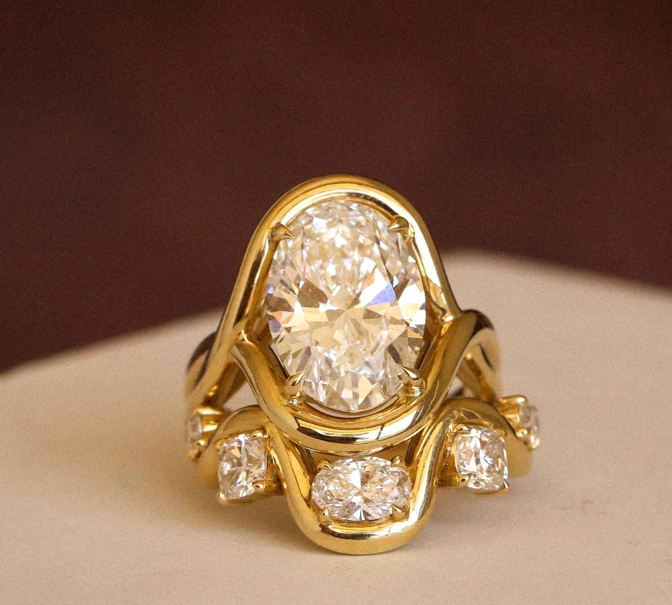 5ct Lab Diamond Marrow x Sammi Florence Ring flat lay