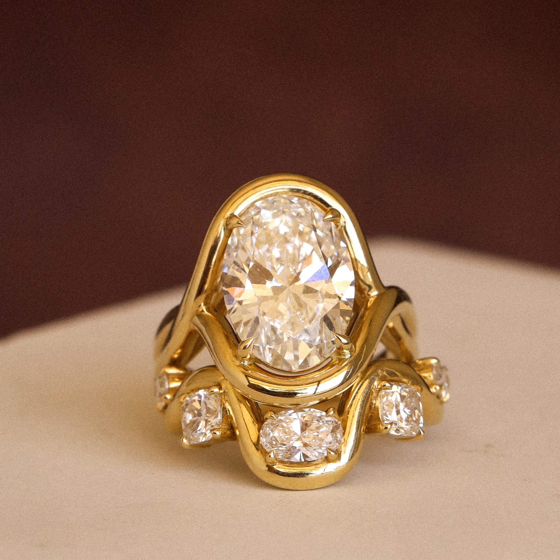 5ct Lab Diamond Marrow x Sammi Florence Ring flat lay