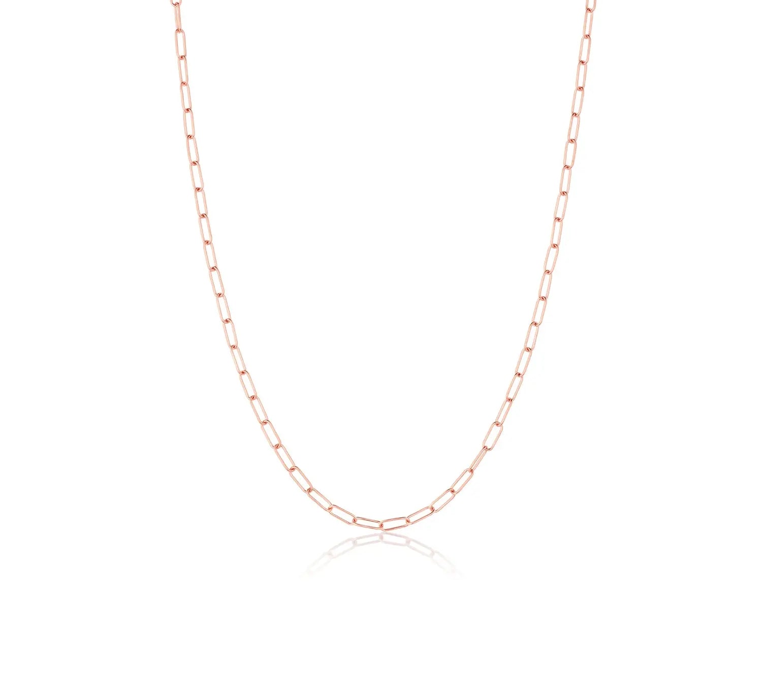 5x2mm Paperclip Chain [Rose Gold]