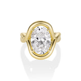 6.06ct Lab Diamond Oval Florence Ring [Yellow Gold]