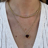 6.13ct Raja Garnet Pendant [on neck]