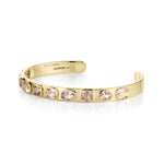 6.41tcw Fancy Tanzanite Cuff side view