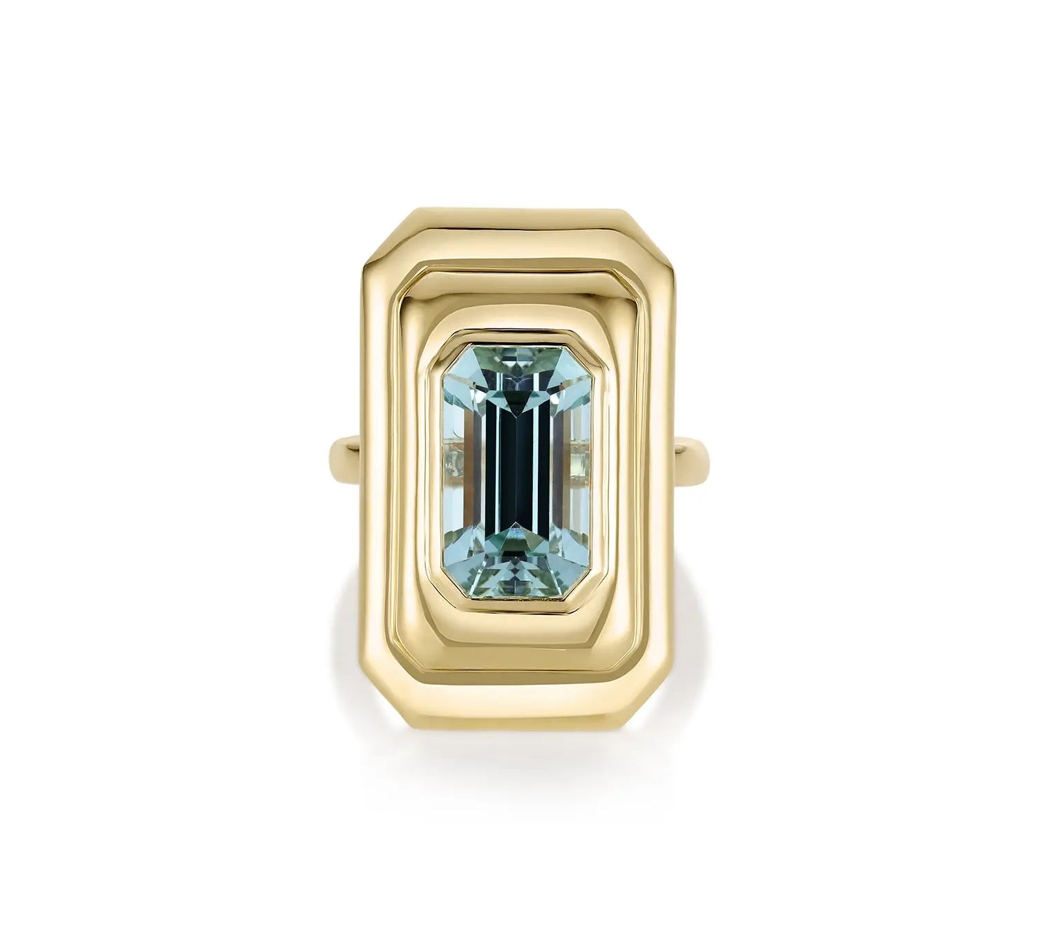 6.97ct Aquamarine In-Orbit Ring