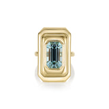 6.97ct Aquamarine In-Orbit Ring