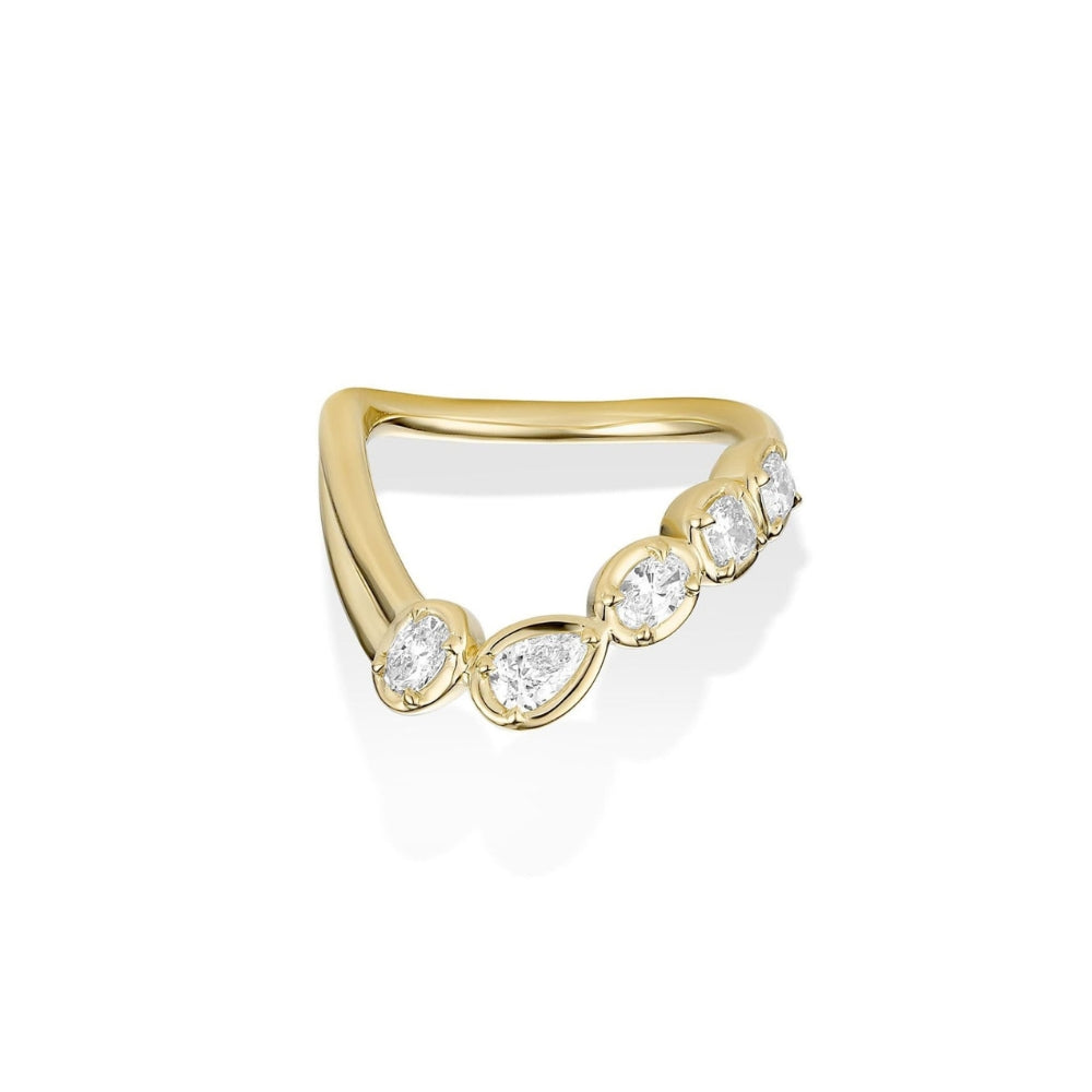 Simone Arch Band [Yellow Gold]
