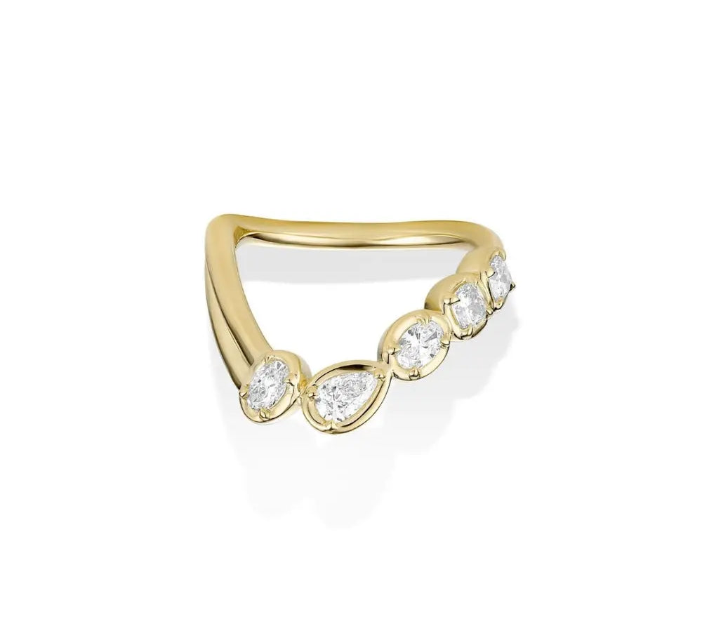 Simone Arch Band [Yellow Gold]
