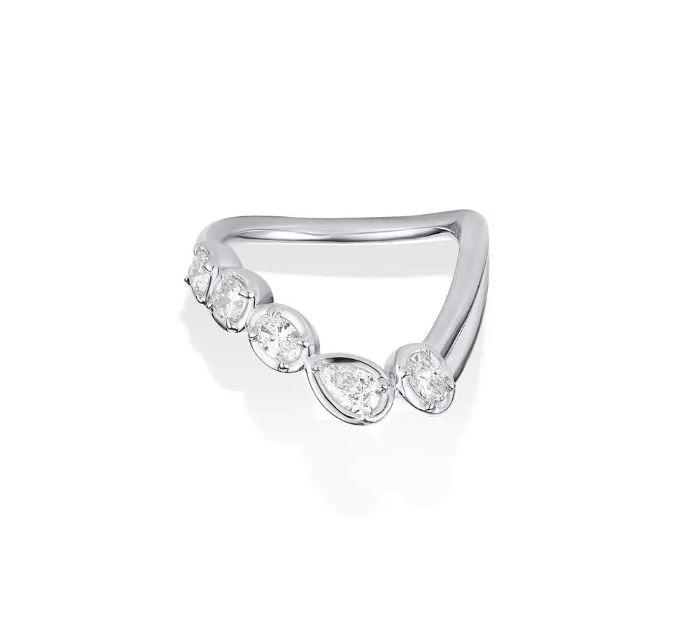 Simone Arch Band [White Gold]