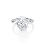 The Abstract Bezel Oval Engagement Ring Marrow Fine