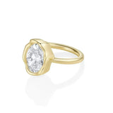 The Abstract Bezel Oval Engagement Ring Marrow Fine