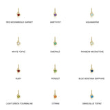 Abstract Bezel Gemstone Charm