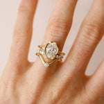 The Abstract Bezel Oval Engagement Ring Marrow Fine