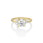 The Amelia Round Cluster Engagement Ring [Yellow Gold]