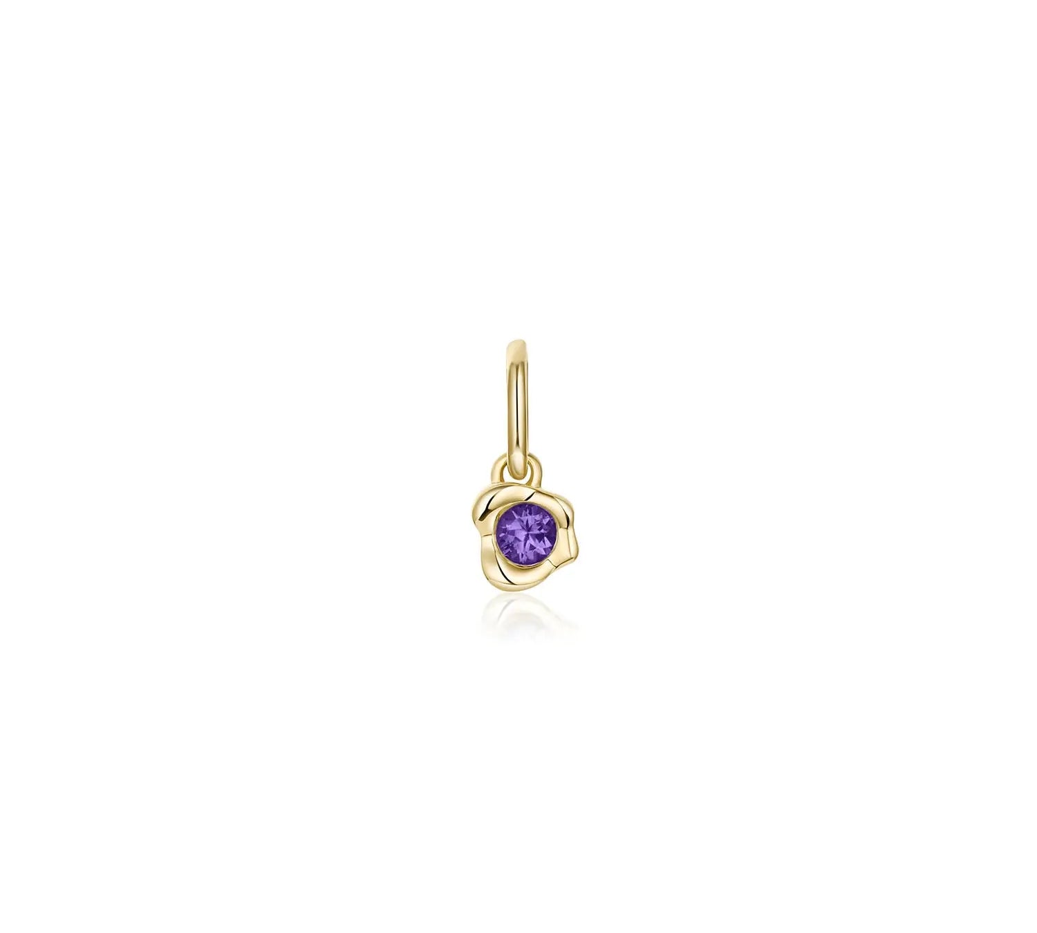 Abstract Bezel Gemstone Charm - Marrow Fine