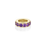 Birthstone Rondelle - Amethyst [Yellow Gold]