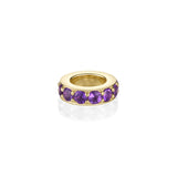 Birthstone Rondelle - Amethyst [Yellow Gold]
