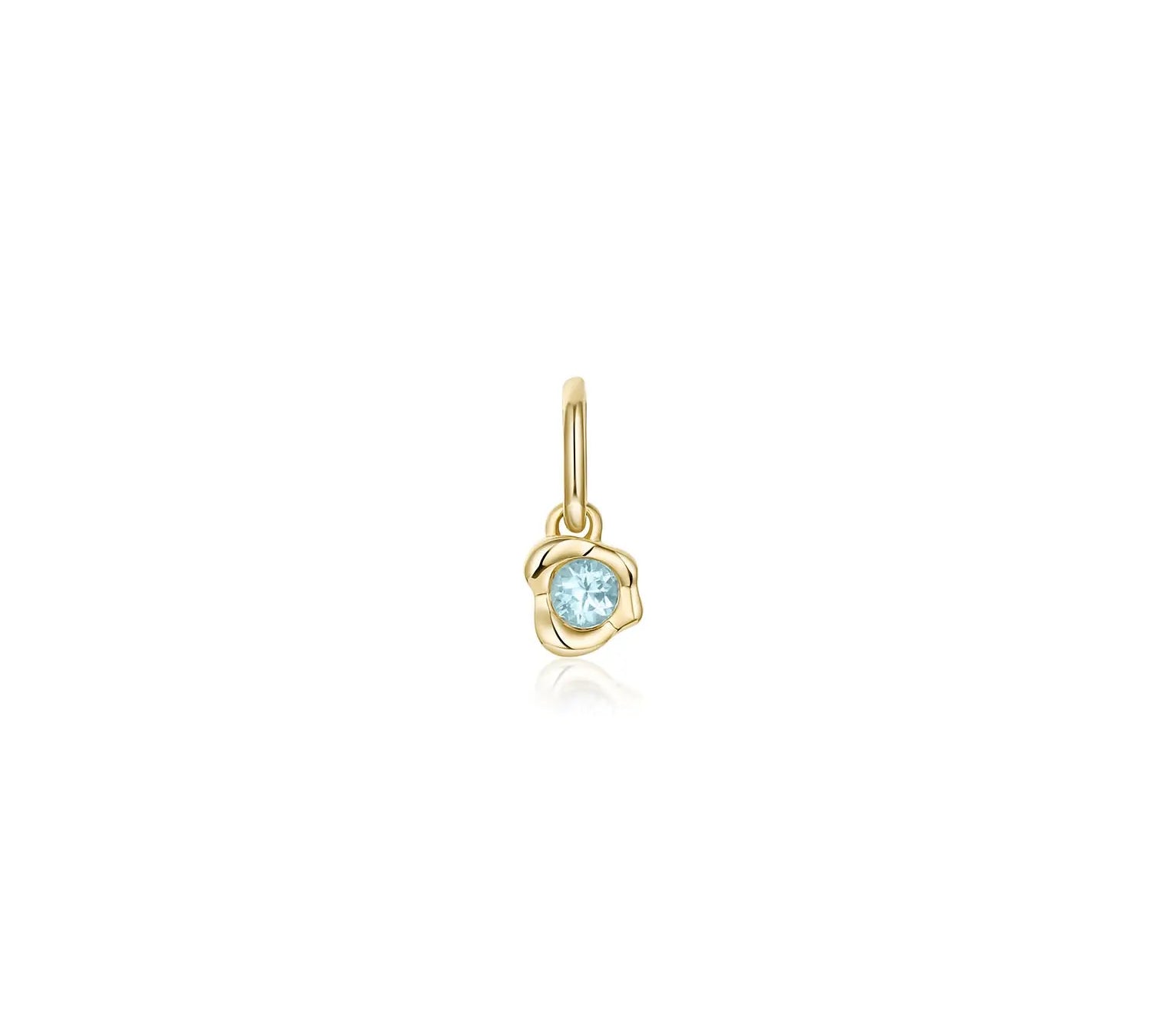Abstract Bezel Gemstone Charm - Marrow Fine