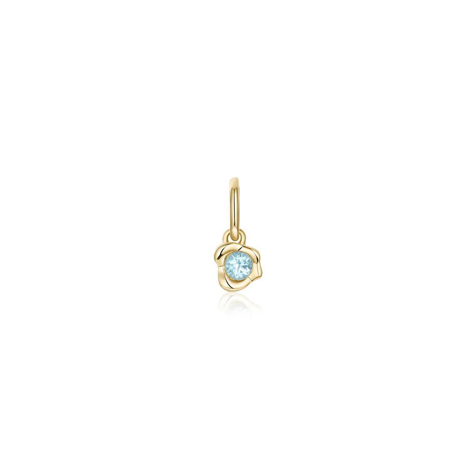 Abstract Bezel Gemstone Charm