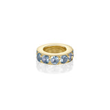 Birthstone Rondelle - Aquamarine [Yellow Gold]