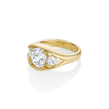 2.50ct Old Euro Lab-Created Diamond Astrid Bombe Ring side view