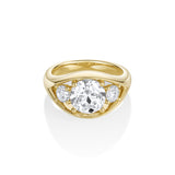 2.50ct Old Euro Lab-Created Diamond Astrid Bombe Ring