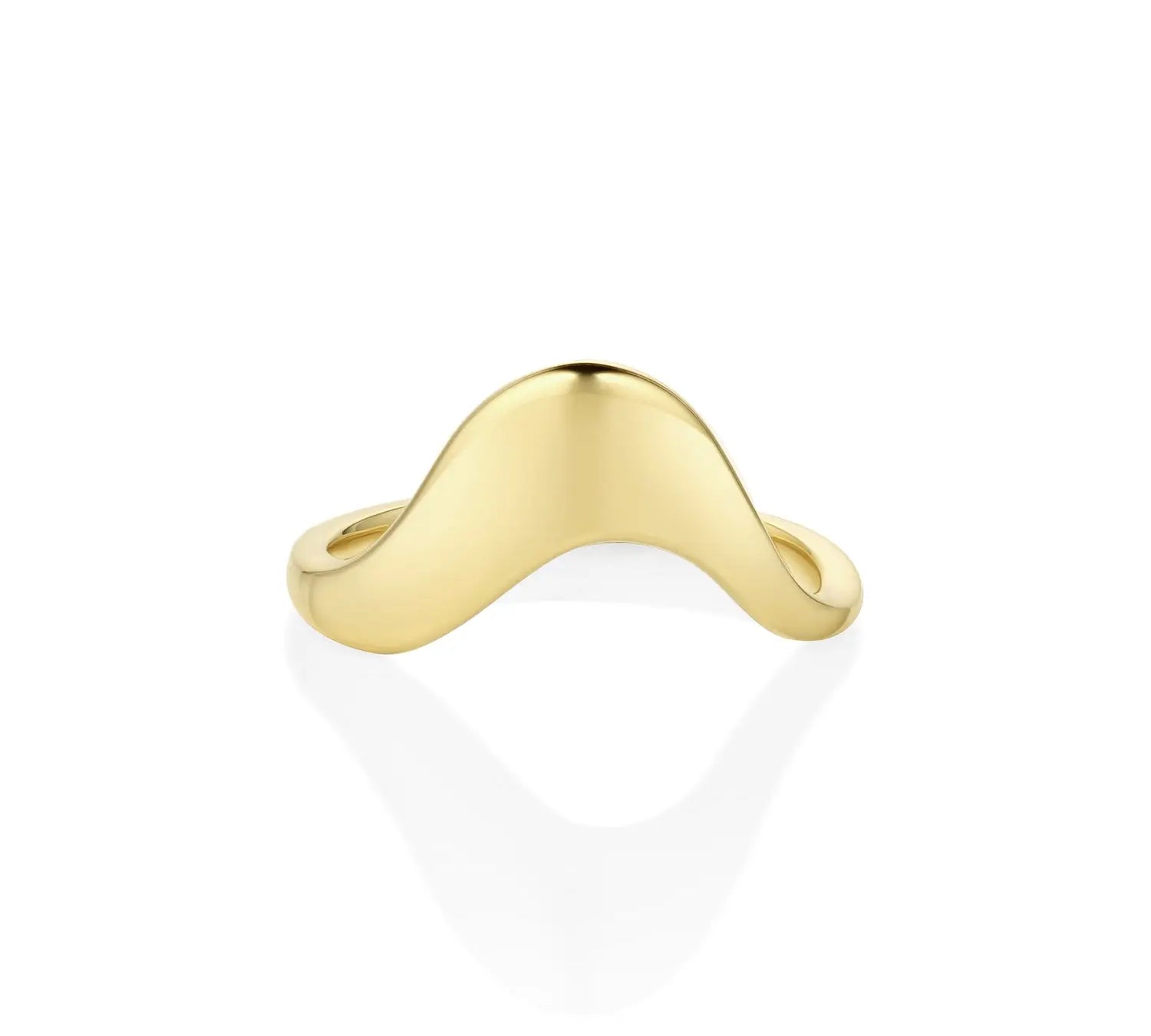 Asymmetrical Sculpted Band [yellow gold]